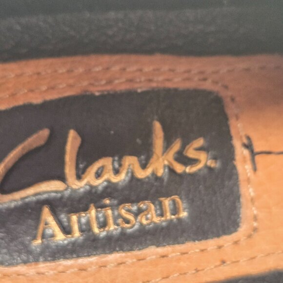 Clarks Comfort Ankle Booties Size 6 Black Suede Preppy Block Heel Shoe Boots - Picture 12 of 12